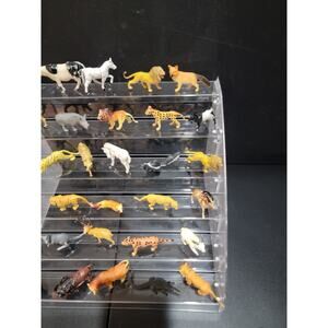 Vintage Mini Animal Figure Lot 30 Some Made In Hong Kong Great Variety